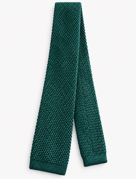 Strickkrawatte Tannengrün