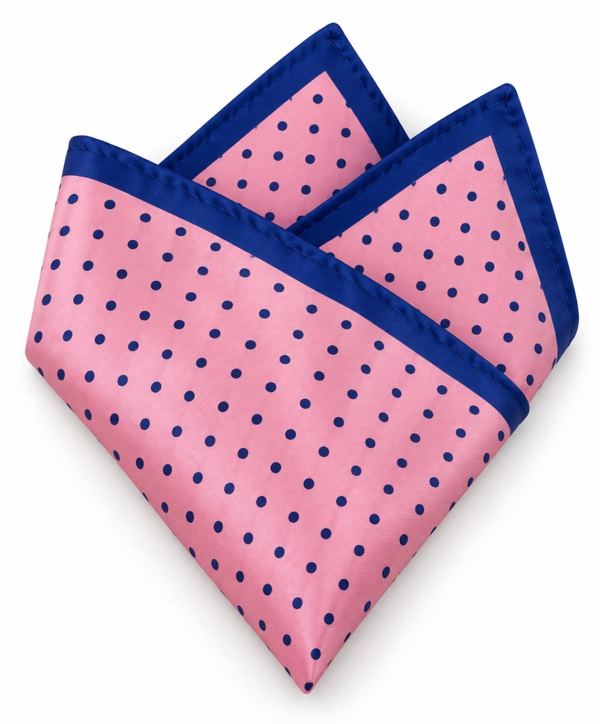 Einstecktuch Rosa mit klassischem Polka-Dot-Muster