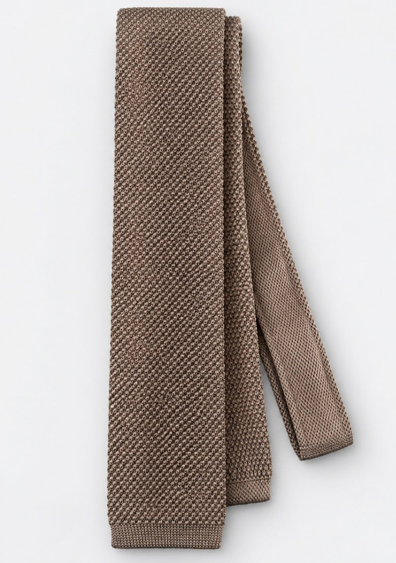 Strickkrawatte Beige