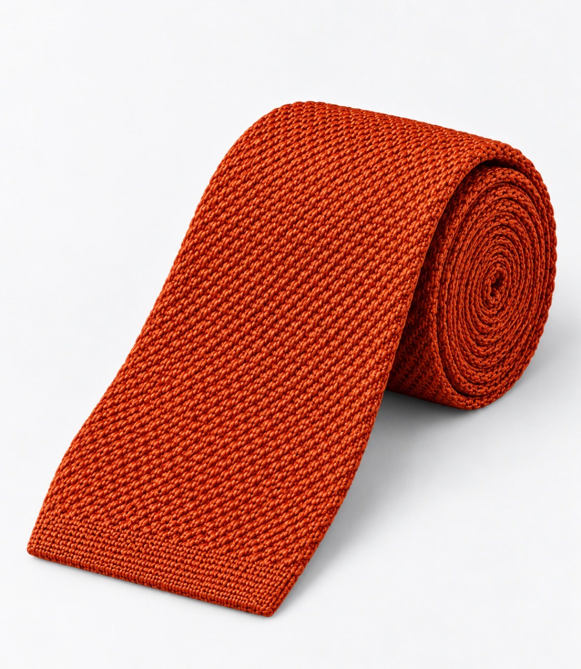 Strickkrawatte in Orange
