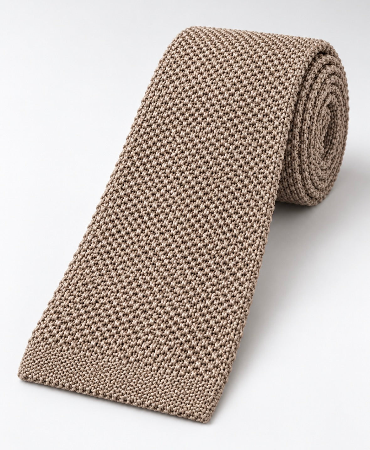 Strickkrawatte Beige